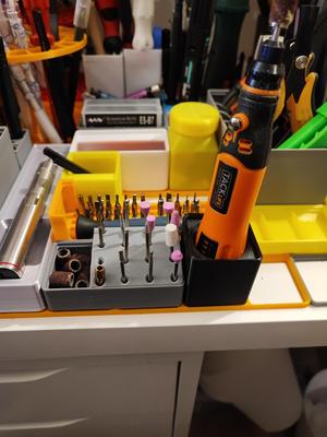 Gridfinity Tacklife rotary tool bits holder