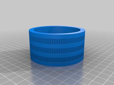 3 lanes 120 teeth GT2 pulley