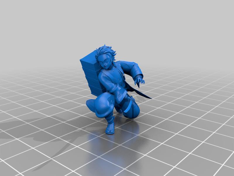 Tanjiro Statue split