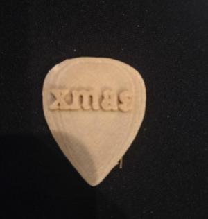 xmas guitar pick