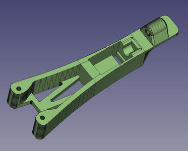 MG90S servo tail remix for Switch Blade/Trident 250 Mini Tricopter