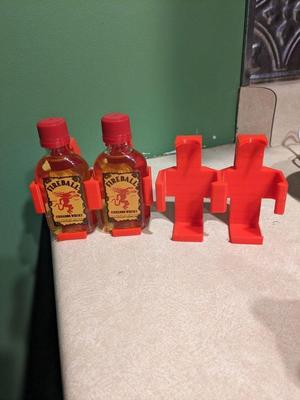 Fireball Whiskey Mini bottle belt clip double