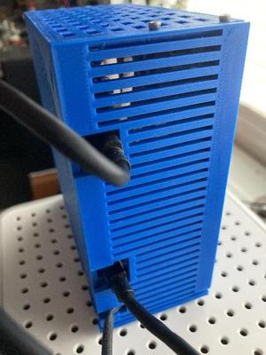 Enclosure for two NVMe cases with fan