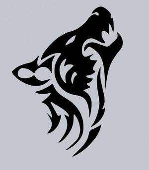Wolf silhouette Wall Art