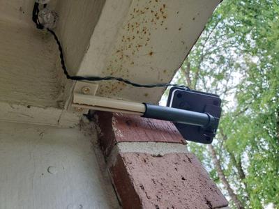 Solar Panel Eave Mount LED String Lights