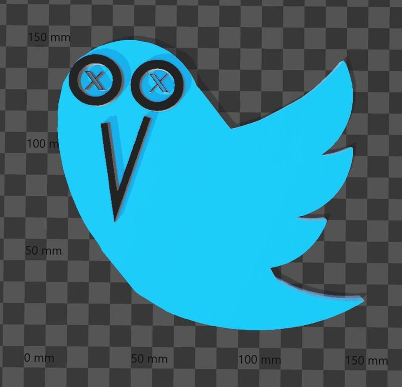 twitter X Bird