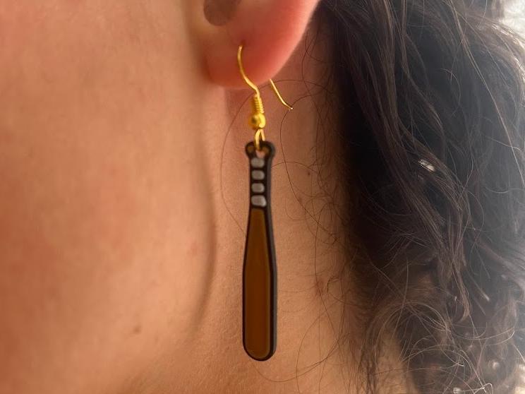 Baseball Bat Earring