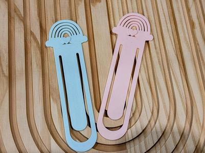 Rainbow Heart Clip Bookmark