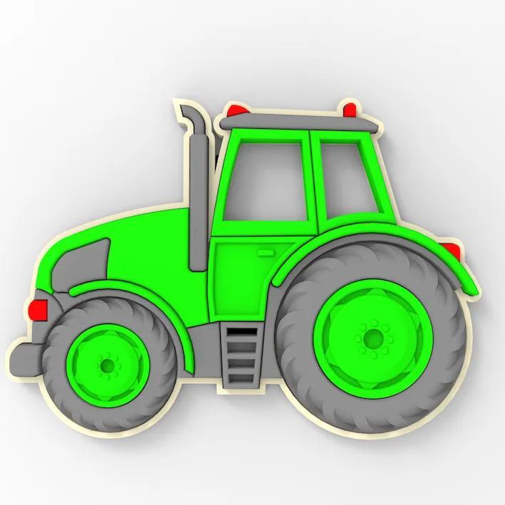 Puzzle d'un tracteur   