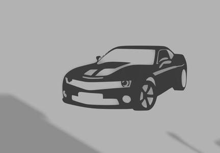 Camaro Wall Art 2D / deco art