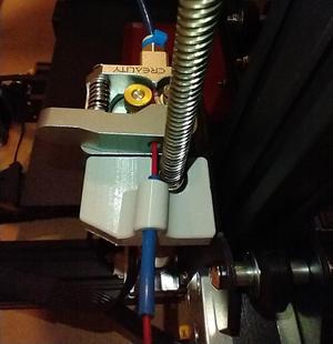 Ender 3 Pro Filament Guide with 5° Angled Bowden Tube