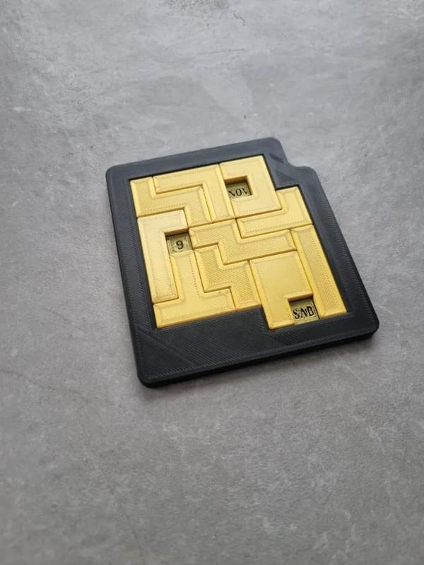 puzzle calendario en español   