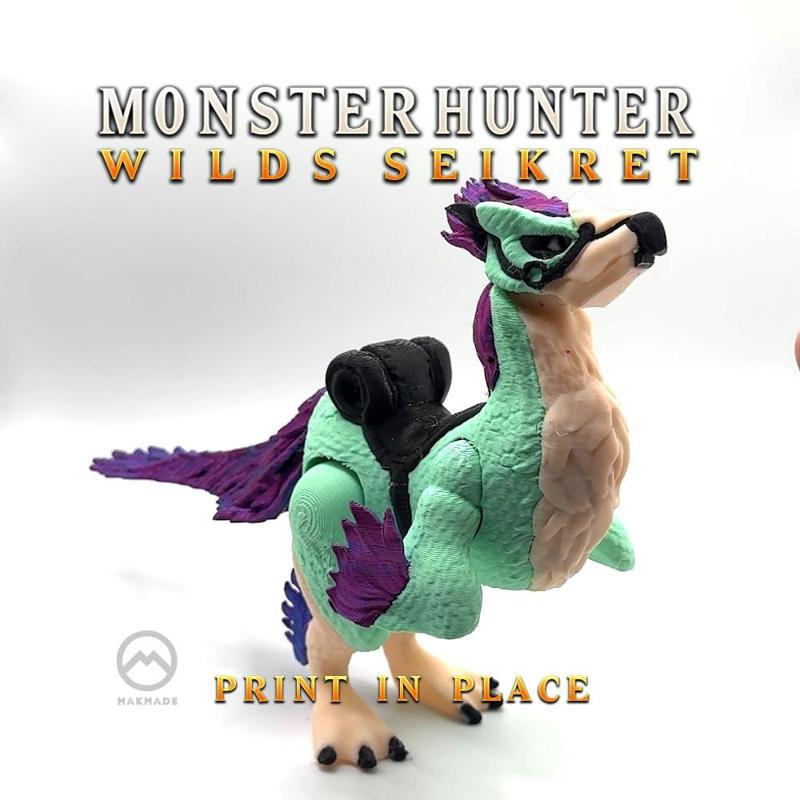Monster Hunter Wilds – Seikret & Palico Print-in-Place