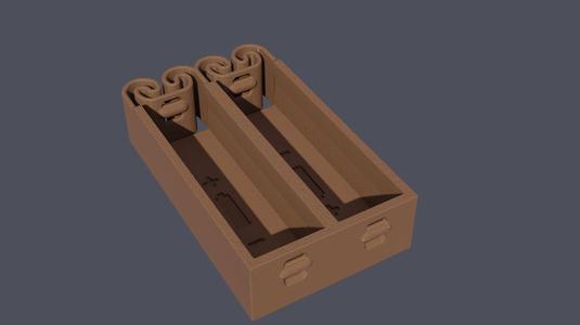 Remix WIP - Flexing battery holders with integrated spring - Alternated batteries ways or something