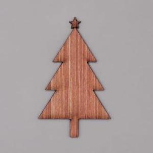 Laser Cut Unfinished Wood Christmas Tree Shape Vector