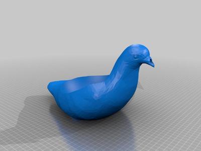 Garnschale Taube yarn bowl dove pigeon