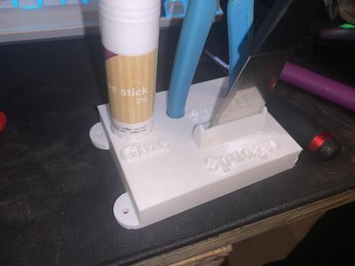 Snips, glue stick and spudger holder