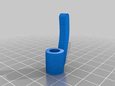 Pen clip for circular pencil
