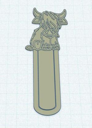 Highland Cow Bookmark   