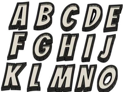 3D Letters for LED Lighting