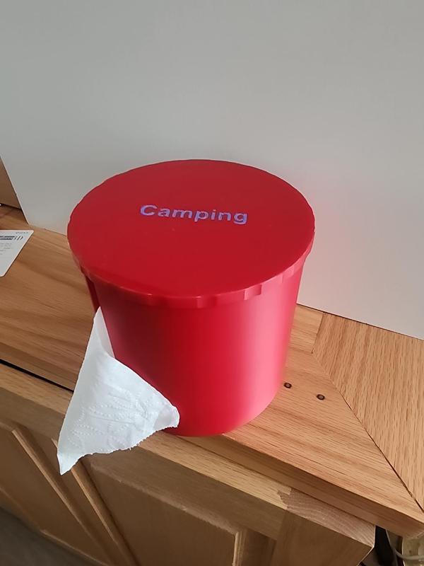 Toilet Paper Dispenser for Travel or Camping