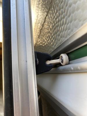 Caravan door holder