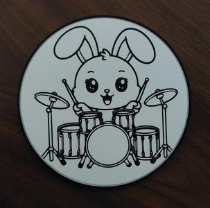Bunny with drums
