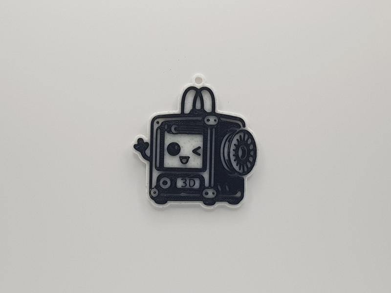 Happy 3D Printer Keychain