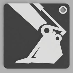 Construction Simulator Keychain   