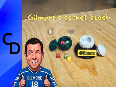 Happy Gilmore secret stash golf ball and stand