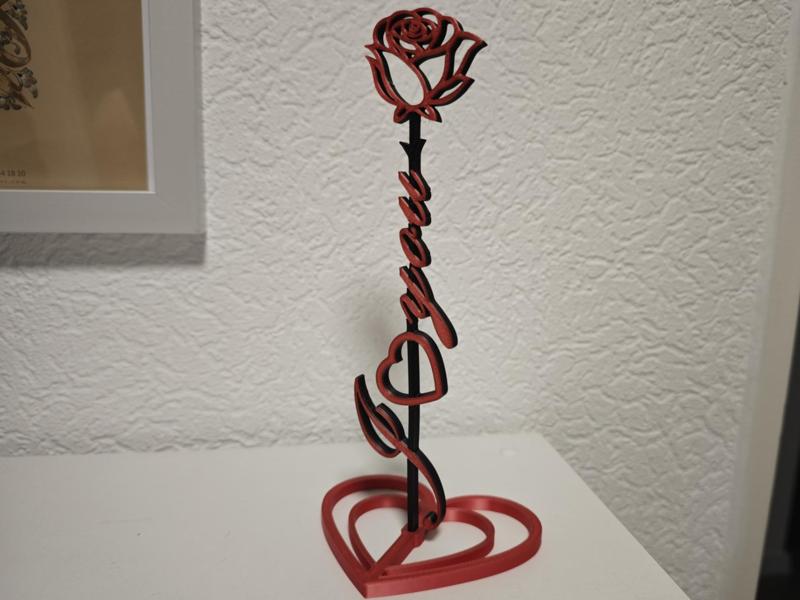 Rose I Love You with Heart