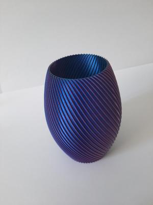 Oval Spiral Vase
