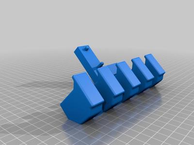 Electric toothbrush holder for IKEA shelfs