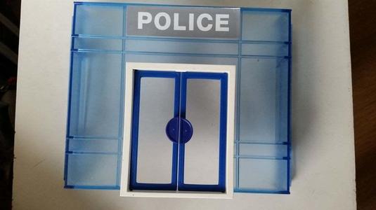 Playmobil System X police station door