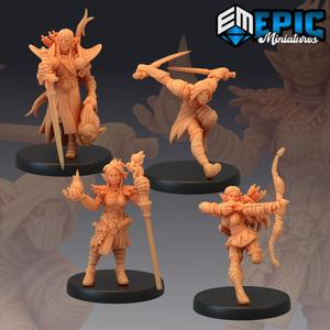 Elf Player Character Set / Forest Encounter Collection / Pre-Supported