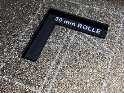 Mounting bracket for 30 mm caster wheel