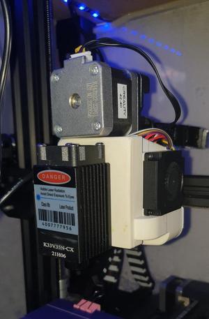 Laser Engraver Holder to fit Satsana Fan Shrouds