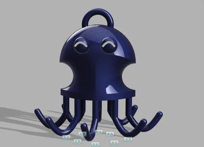 octopus shaped keychain   