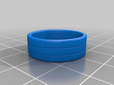 Grooved Ring - Men size 10