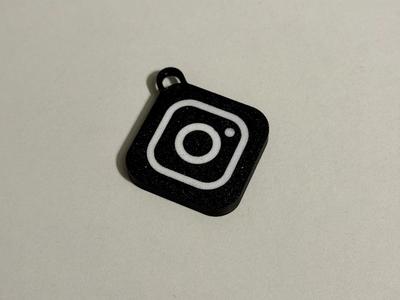 Instagram Keychain With NFC Tag