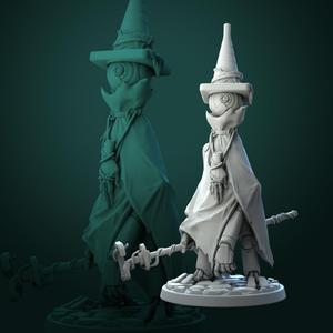 Witch Familiar, 32mm and 75mm scale pre-supported
