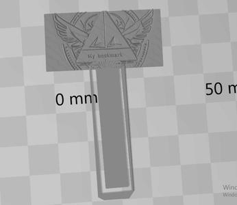 lithophane pyramid with wings bookmark