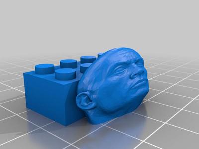 The rock Lego brick (Dwayne The Block Johnson)