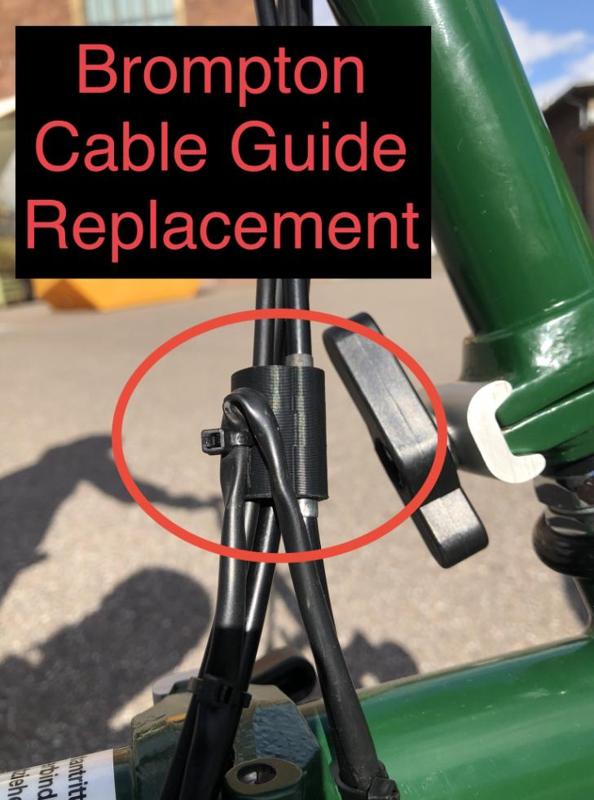 Brompton cable guide front brake