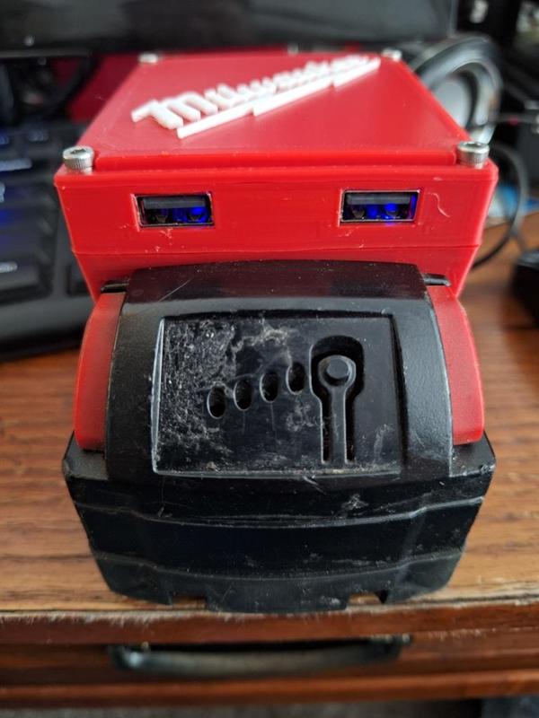 Remix: Milwaukee M18 QuickCharge Charger 3.0 USB Adapter by Zoggee