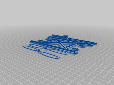 Rubber powered helicopter with car chassis 