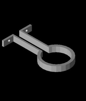 52mm OD standoff pipe clamp.stl