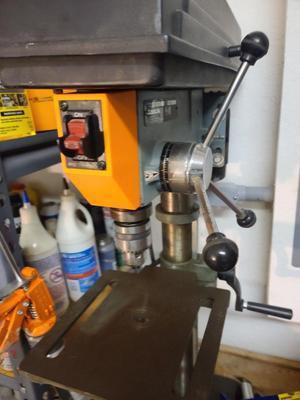 Drill press switch housing
