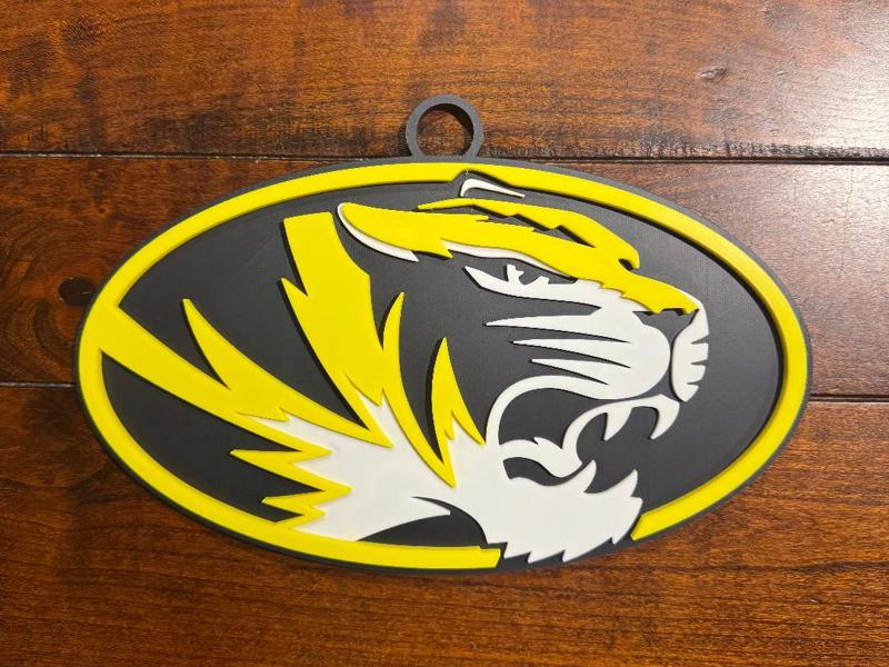 Missouri Tigers Oversized Necklace Logo
