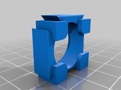 Single 18650 battery snap together holder